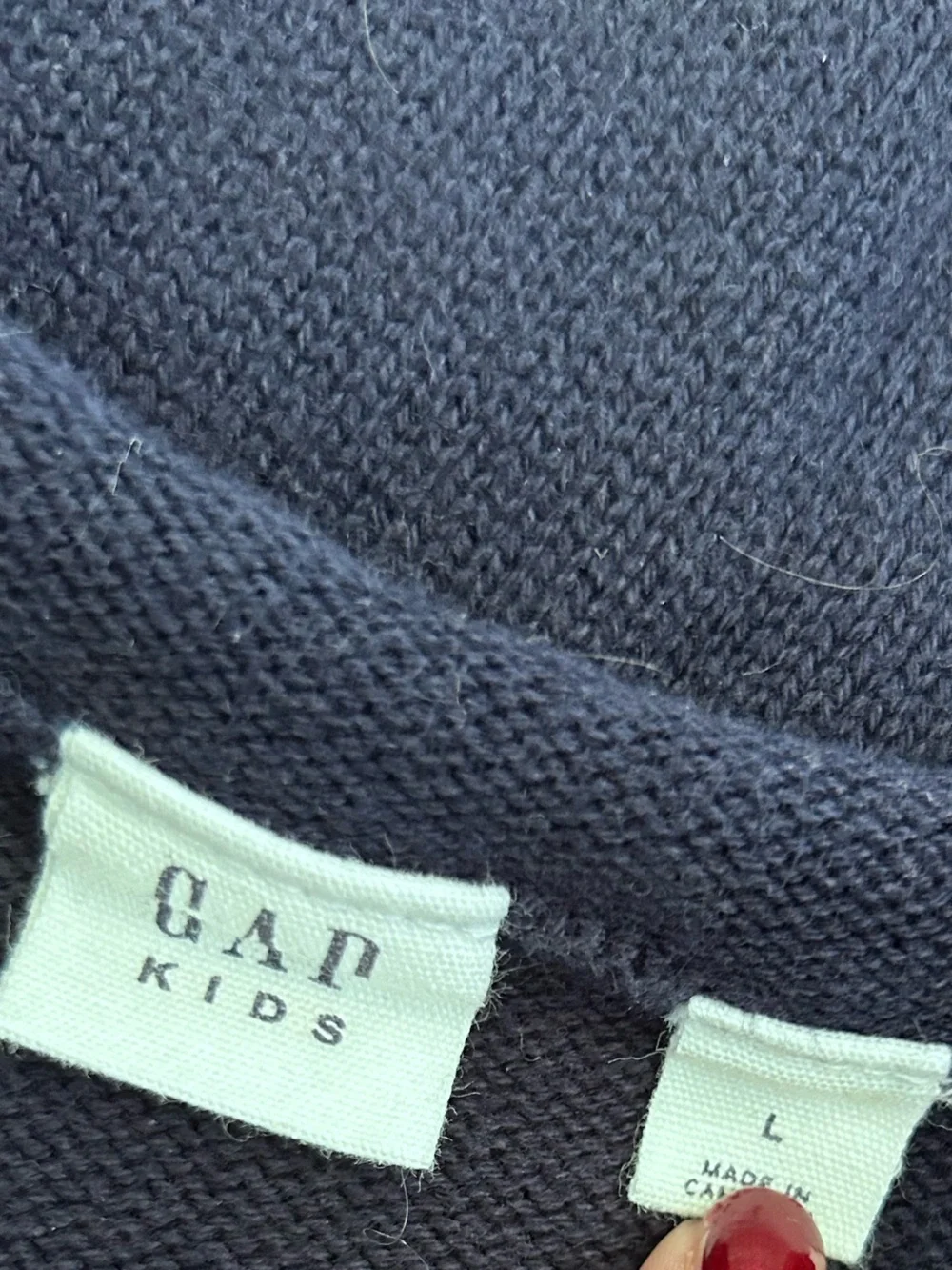 Gap Kids 100% Cotton Cable Knit Sweater Size Large Youth